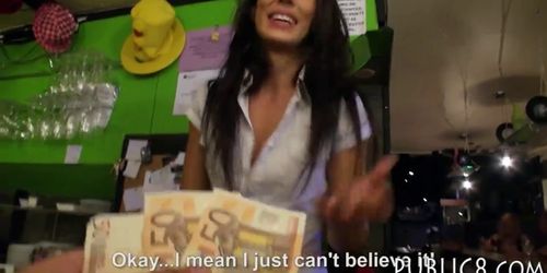 Slim Czech babe fucked in her workplace