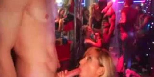 Drunk Chicks Swallow Stripper Cum