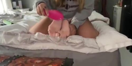 19 Year Old Tickles Friends Feet