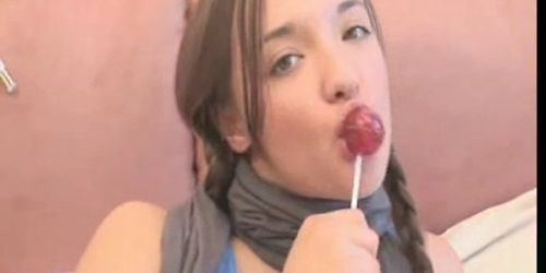 Lollipop Teen Masturbation