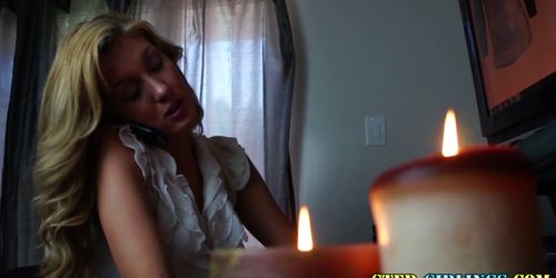 Latina lesbian teen stepsister eats pussy