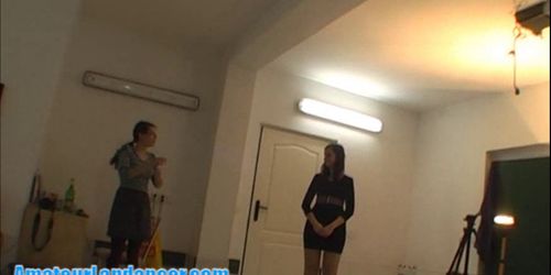 AMATEUR LAPDANCER - Striptease and lapdance by cute 18yo czech student