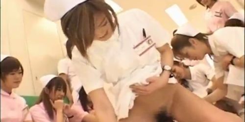 Asian nurses in a hot gangbang part5 - video 2