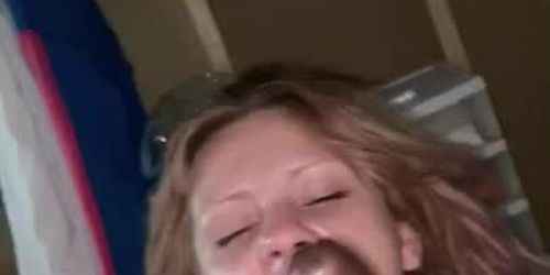 Married white girl facefuck BBC