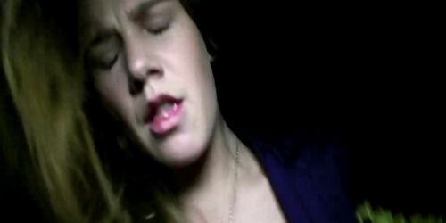 Casting real blond sucking agents cock