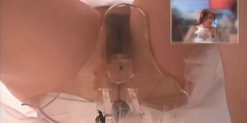 Asian teeny riding the bike with no panties gets very wet