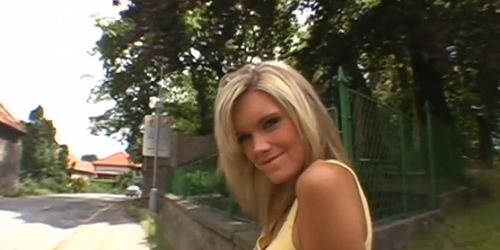 Baring her assets in the car - video 18