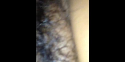 Hairy couple having sex - closeup