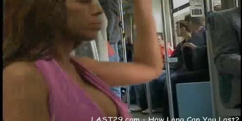 On a public bus