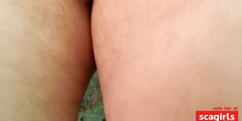 Hairy mature outdoor - video 2