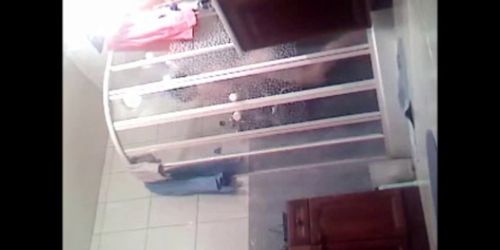 wanking while peeping at my stepmom