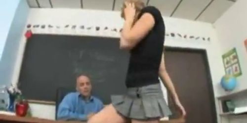 Tiny Blonde Teen Fucks Teacher For Grades