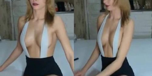 Sexy Blonde With Restless Leg Syndrome Smokes On Cam