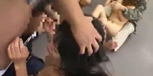 Huge japanese gangbang hardcore part3 - video 2