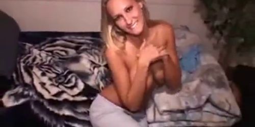 Amateur very hot blonde with the best tits ever