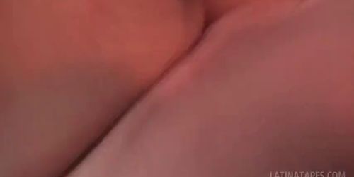 Teen latina sex addict taking cock up in her pussy