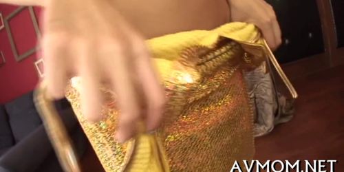 Slut milf asian sucks on hard cock - video 30