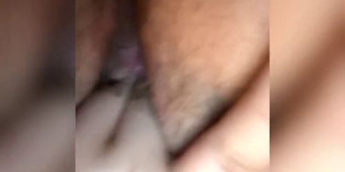 Girl Playing with her Hairy Wet Pussy Part 3