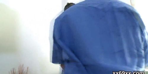 Lover assists with hymen checkup and reaming of virgin kitten