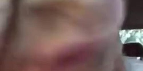 Pretty Blonde Sucking Cock In The Car 