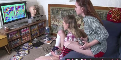 Girls Out West - Hairy and skinny Aussie lesbian chicks - video 1