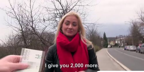 Cayla trades blowjob for cash (Cayla Lyons)