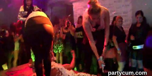 Foxy teenies get entirely insane and naked at hardcore party