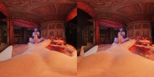 DAEMON GIRL: A Succubus Gives You a Footjob VR 3D