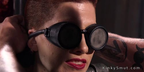 Two slaves back to back vibed (Daisy Ducati, Ingrid Mouth)