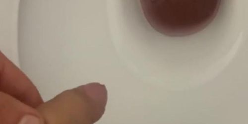 Amazing penis pissing in school's toilet and rapidly mastrubate 