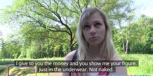 PublicAgent Blonde student fucks a stranger for cash