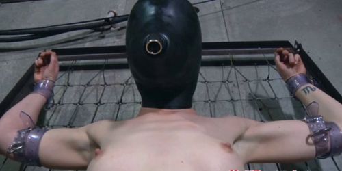 Masked sub unmasked and hosed down