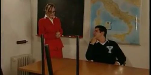 Sex with Teacher Blonde Red Skirt