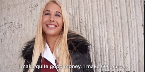 Busty Eurobabe Kyra Hot nailed for cash