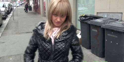 Pulled eurobeauty tugging dick