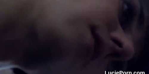 Amateur lesbian nymphos get their pink snatches licked and nailed