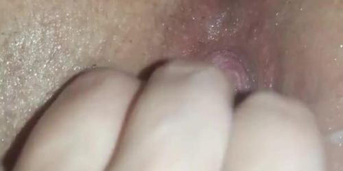 Self fisting with my boyfriends creampie