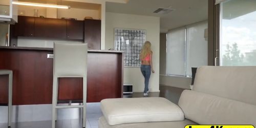 Alexis and Elsa engage into hot lesbian action after phonecall