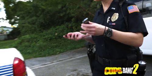 Cops interrogate criminal by making him bang them hard and deep