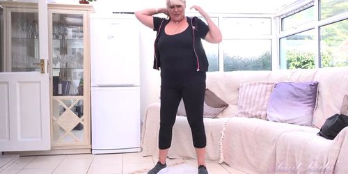 Aunt Judy's - Christina Home Workout Masturbation