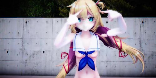 MMD Akai Haato and Kizuna Akari (???????) (Submitted by Rain68)