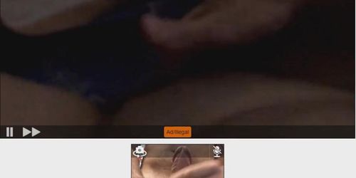 on se masturbe mutuellement sur Chatroulette et elle me fait jouir