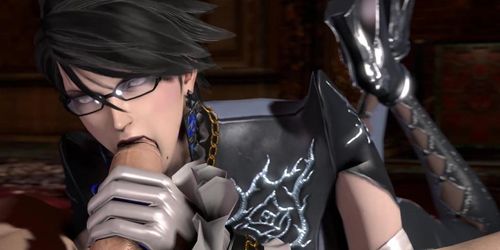 Using mouth Bayonetta like It's a big cock 3d Anim Sound