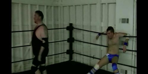 Heel squashes two jobbers in EPIC pro wrestling ring match