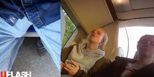 Bulge Flash Teens On Bus