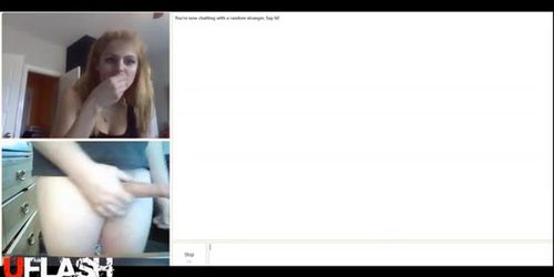 Hot wax Omegle Redhead