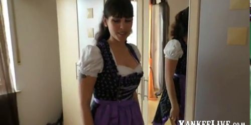 Dirndl anal Quickie - video 1