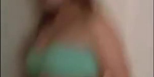 Hot bloated blonde in bikini burps loud for you