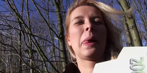 MOFOS - Euro Blonde Bangs Outdoors (Nikky Dream)