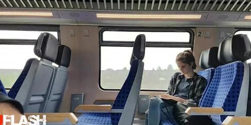 Flash Teen on Train